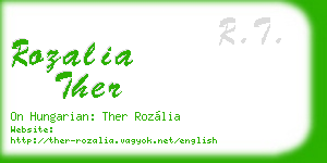 rozalia ther business card